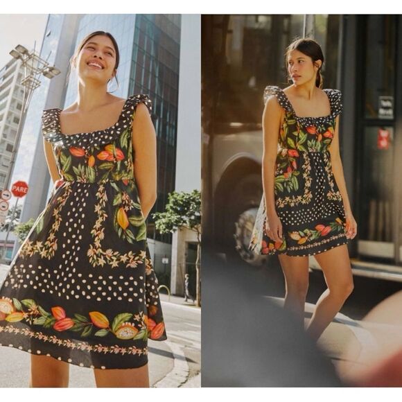 FARM Rio Cocoa Paradise Mini Dress - Picture 1 of 6